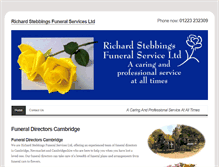 Tablet Screenshot of funeraldirectorscambridge.co.uk